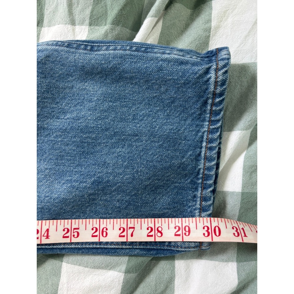 Denim Forum The 90s Edie Lo-Rise Cargo Jeans Blue Straight Leg 100% Cotton 25 - Picture 11 of 11